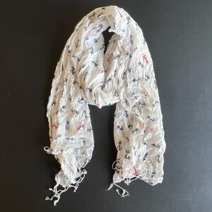 Anchor Scarf - red, white, blue